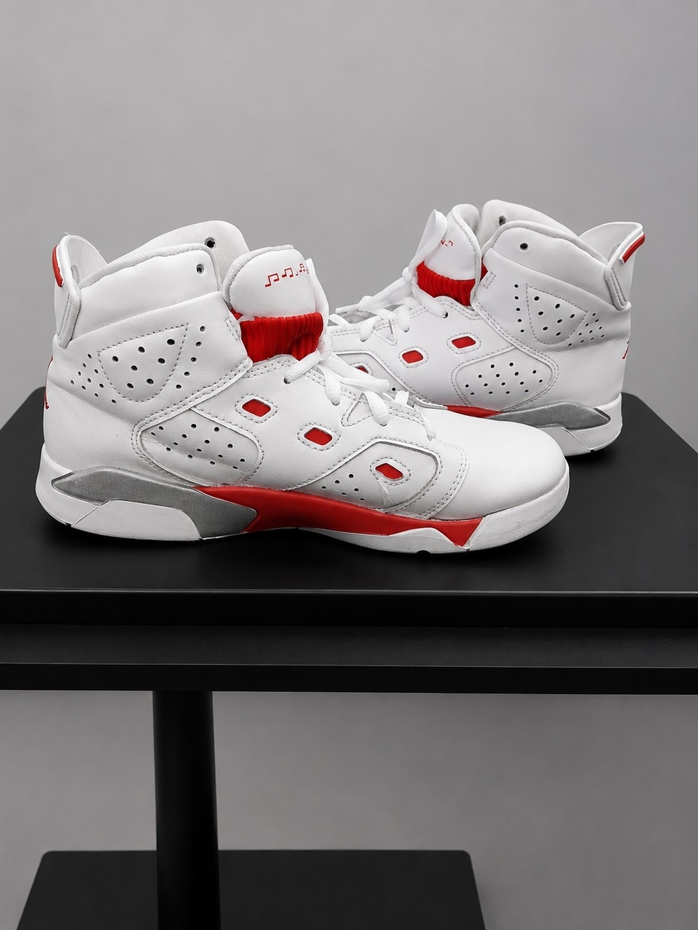 Jordan Kids Mid Top Sneakers White Red